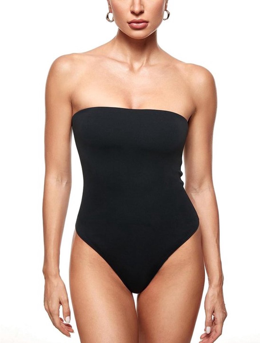 Strapless bodysuit dames met string, sexy tube top, off shoulder - comfortabel en stijlvol.