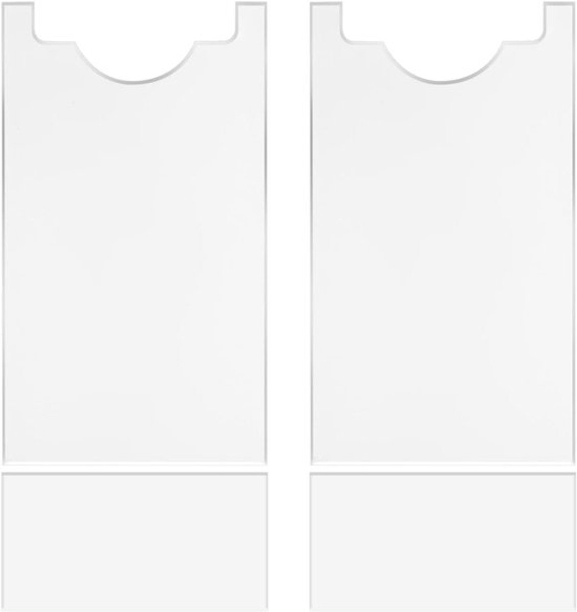 4 Stuks Transparante Meubelmuurafstandhouders en -beschermers - Sterke Acryl Kussenafstandhouders - Bank- en Bedstoppers