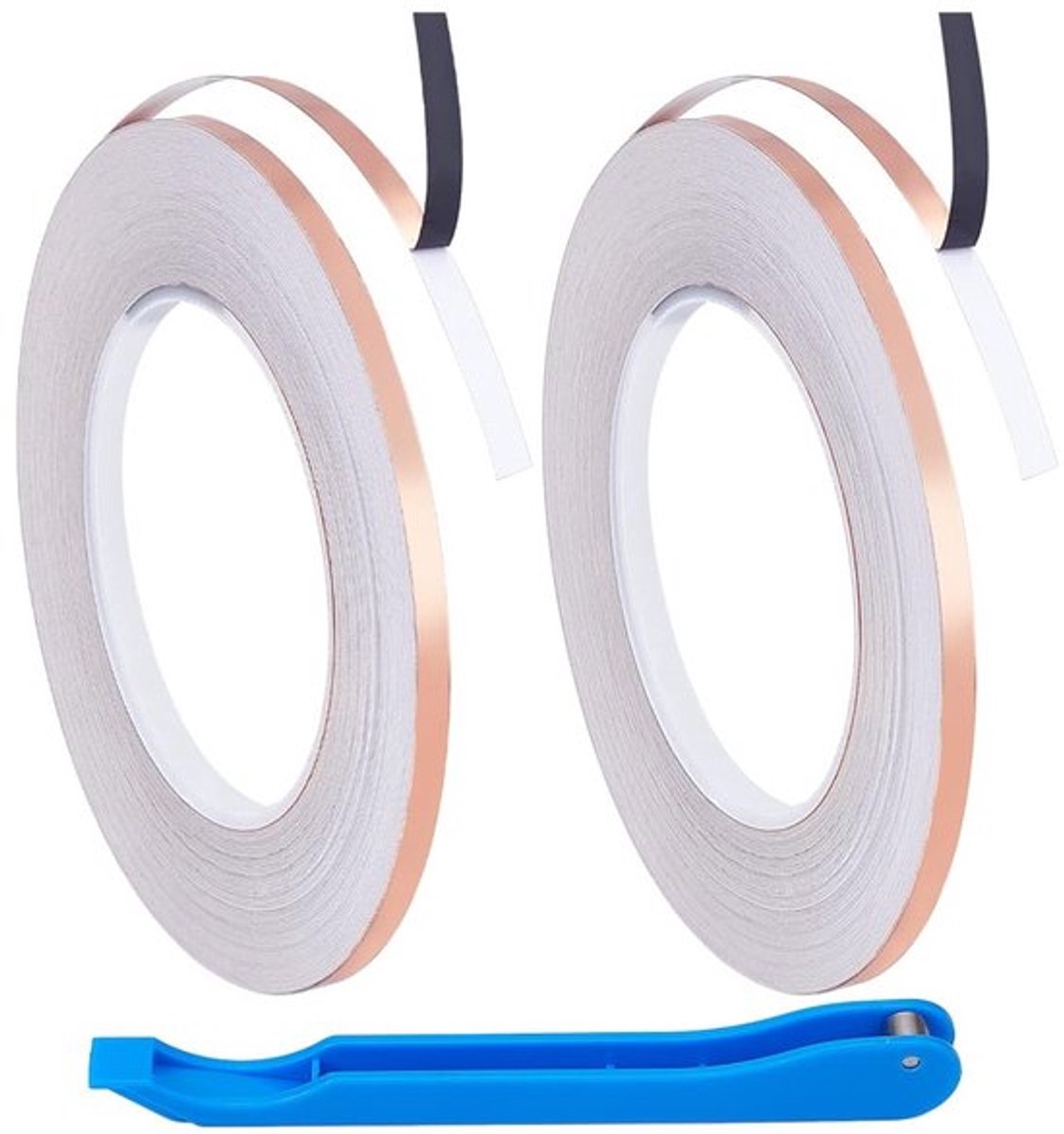 Koperfolietape 109 yards, 5 mm breed, geleidende lijm voor glassolderen, reparaties en knutselprojecten