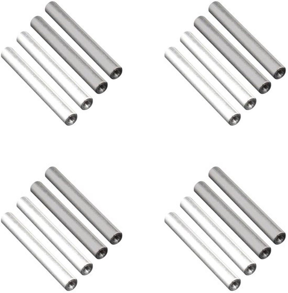 Elektrolysator voor zuiver ijzeren staafjes - elektromagneten - kernmateriaal - aluminium (4 sets)