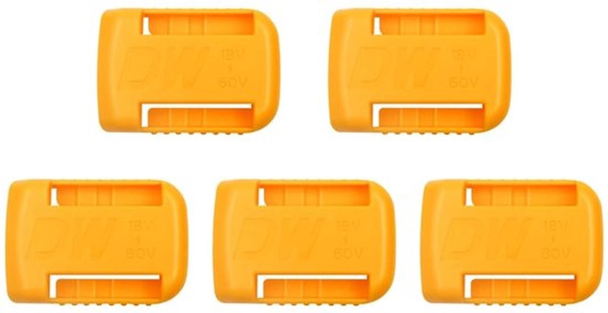 - 5-delige batterijhouder - batterij-opslagrek - efficiënt en veilig - voor 18V lithiumbatterijen - geschikt voor DCB184 DCB182 DCB181 -