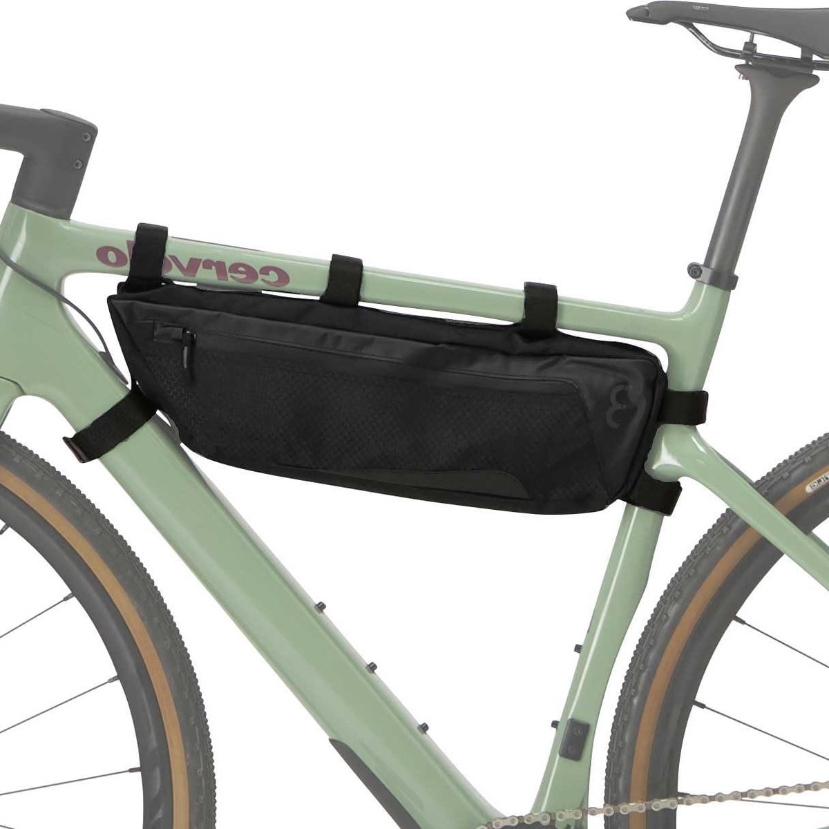 Fietstas Zwart - Frametas Fiets - Fietsen Opbergen - Waterdichte Ritsen - 4 Liter - Zwart