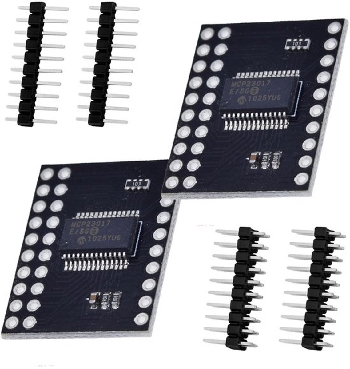 I2C-poortexpander - 16-bits I/O-expander - Geschikt voor Arduino - Vergroot aansluitmogelijkheden - Elektronica - Module
