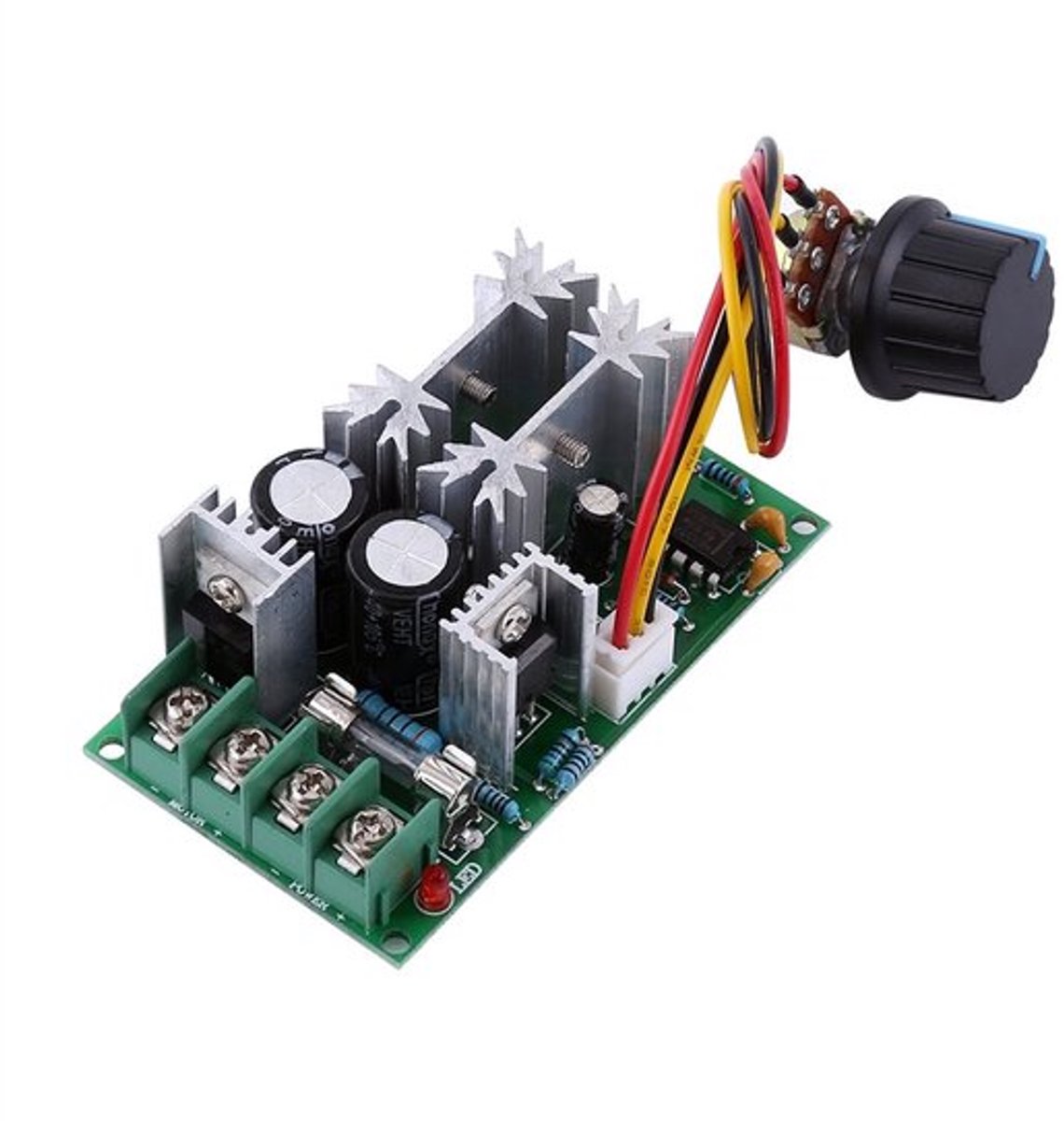 DC-motor snelheidsregelaar - 12V 24V 36V 48V 20A - Stabiele regelaar - Compact formaat - Hoge prestaties - Ideaal voor motorbesturing ...