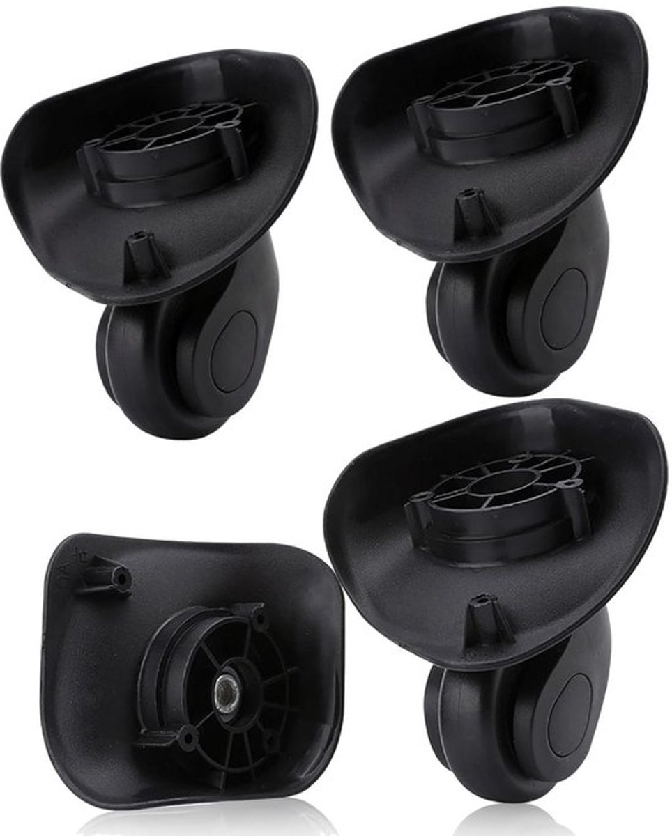 Kofferwielen set van 4 stuks, PVC, geruisloos, draaibaar - reserveonderdelen voor koffer, trolley - universeel gebruik