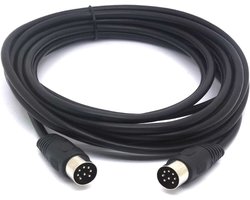 8-polig, DIN luidsprekerverlenging, stekker op stekker, converterkabel voor Bang and Olufsen B&O PowerLink BeoLab 5 meter (5 meter)