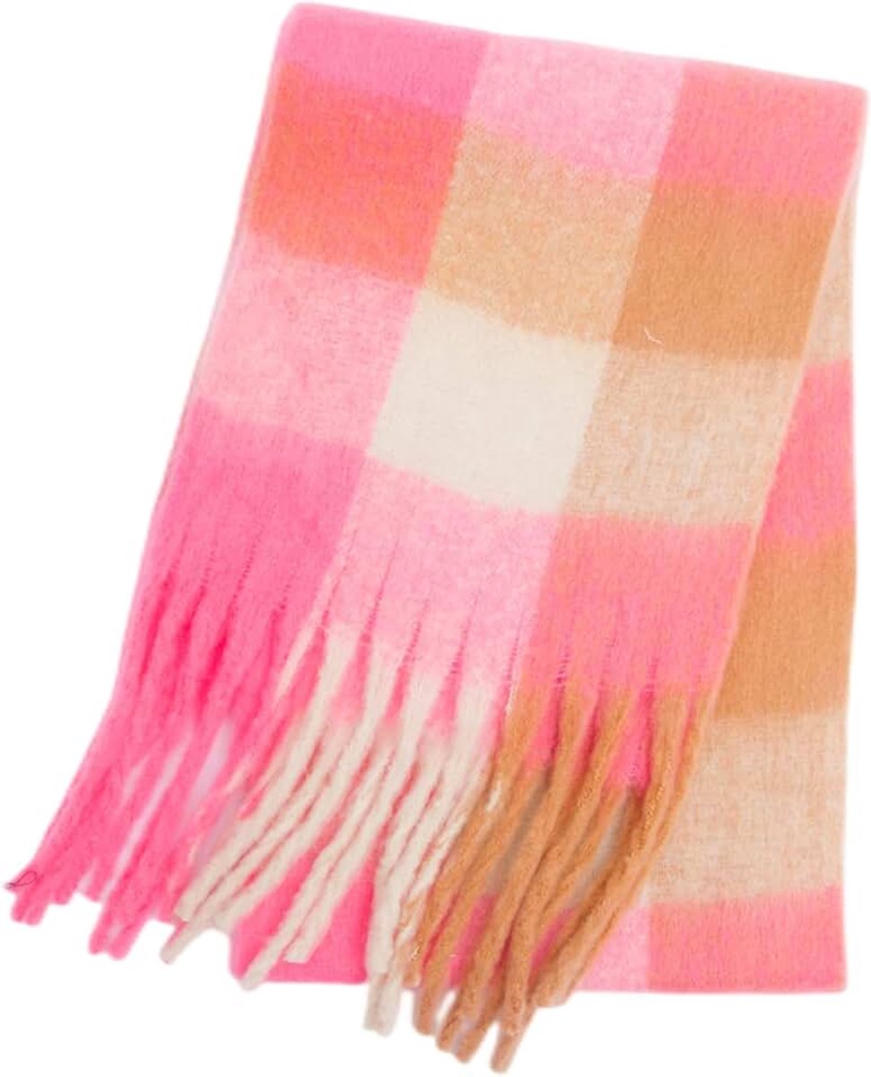 Dames sjaal warm dichte baardkleur vier-vaks sjaal herfst winter verdikt dubbelzijdig geruit vrouwen halsdoek deken sjaal hals poncho cape