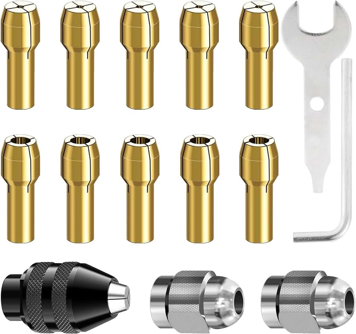 15 stuks boorhouder, boorhouder, snelwisseladapter met gereedschapsset voor roterende gereedschappen
