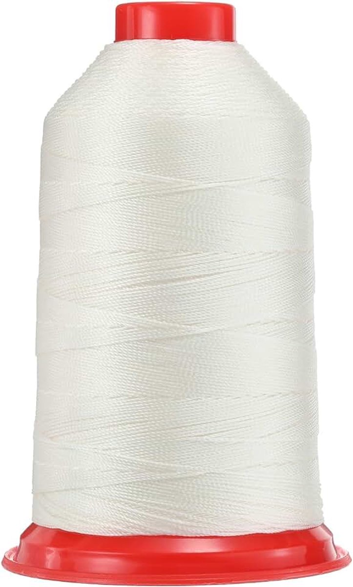 962 yards Bonded nylon naaigaren maat 630D/3 naai-zware duty nylon bekledingsgaren outdoor garen voor leer jeans en weefhandwerk machine DIY origineel wit