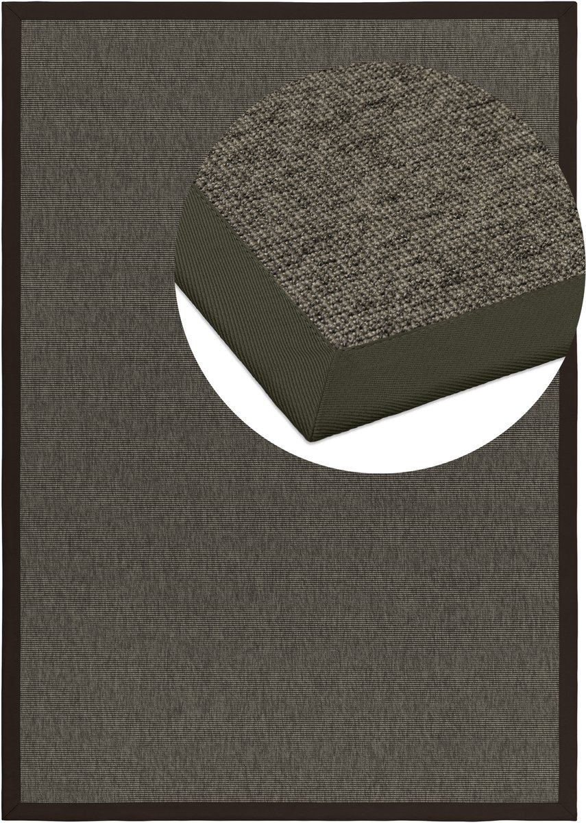 Vloerkleed Naturino Rips S2 anthrazit 67x133cm