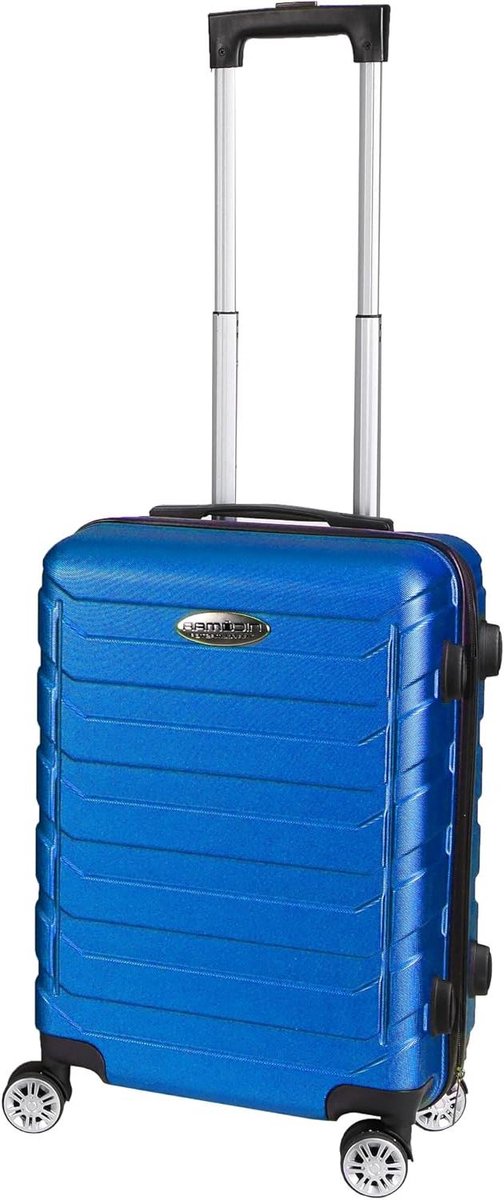 Reiskoffer - Handbagage Koffer - Comfortabel Reizen - Geïntegreerd Slot - 55 cm - Blauw