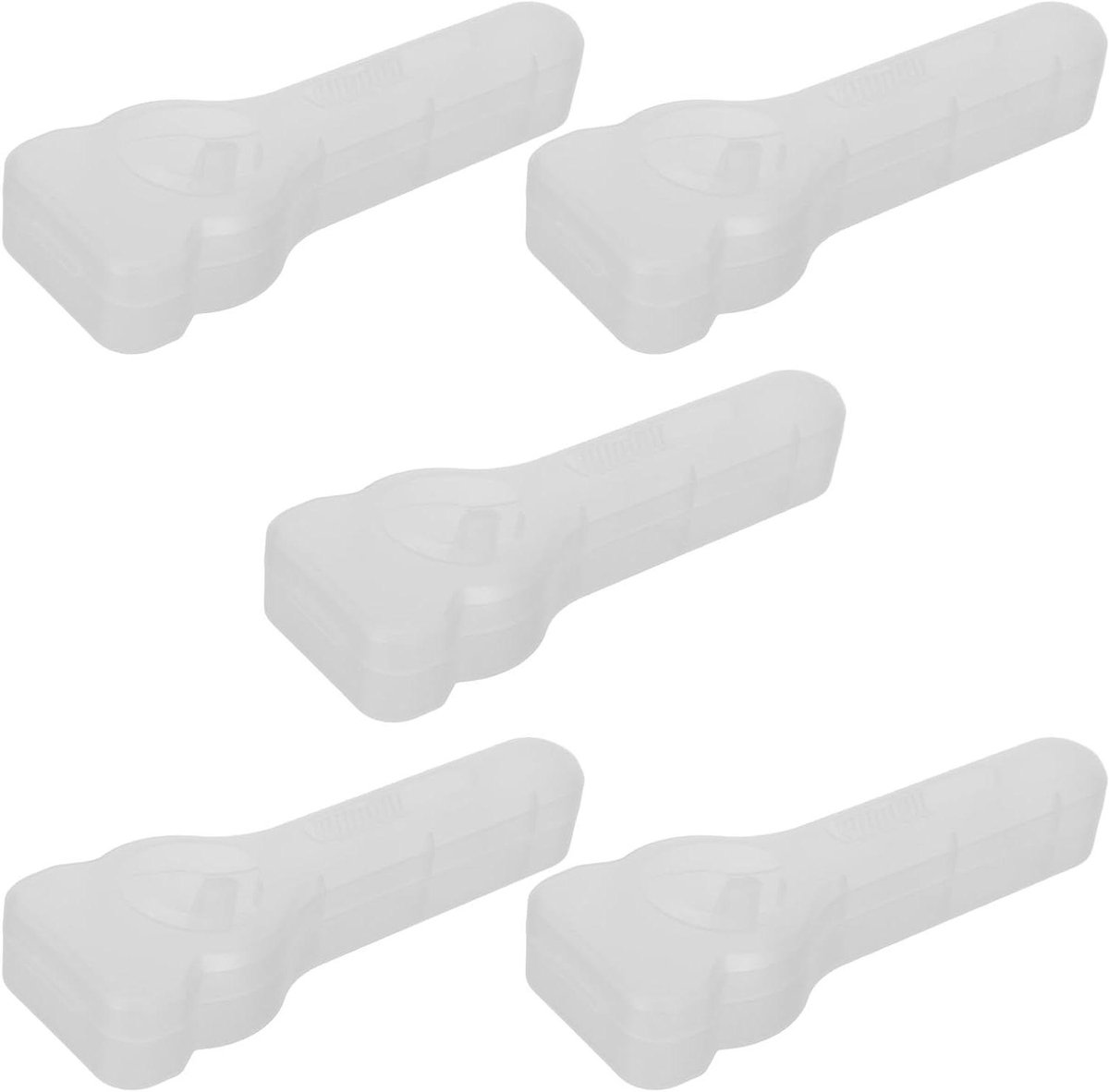 Scheermesjes Opbergdoos - Reisetui Houder - Veilig Opbergen - Transparant Zichtbaar - 16.5 cm Lengte - Transparant