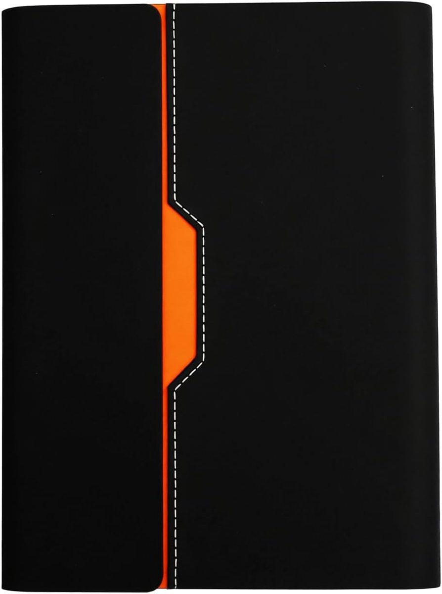 A5-binder notitieboek 100 pagina's - PU-lederen ringband - navulbaar - ideaal voor school en kantoor - SnelShoppen