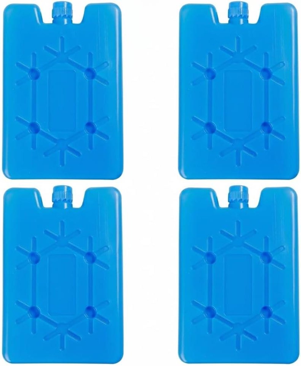 Herbruikbare Ijspakketten - Koeltas Elementen - Lunch Koel Houden - Voedselveilig PVC - 4 Stuks - Blauw