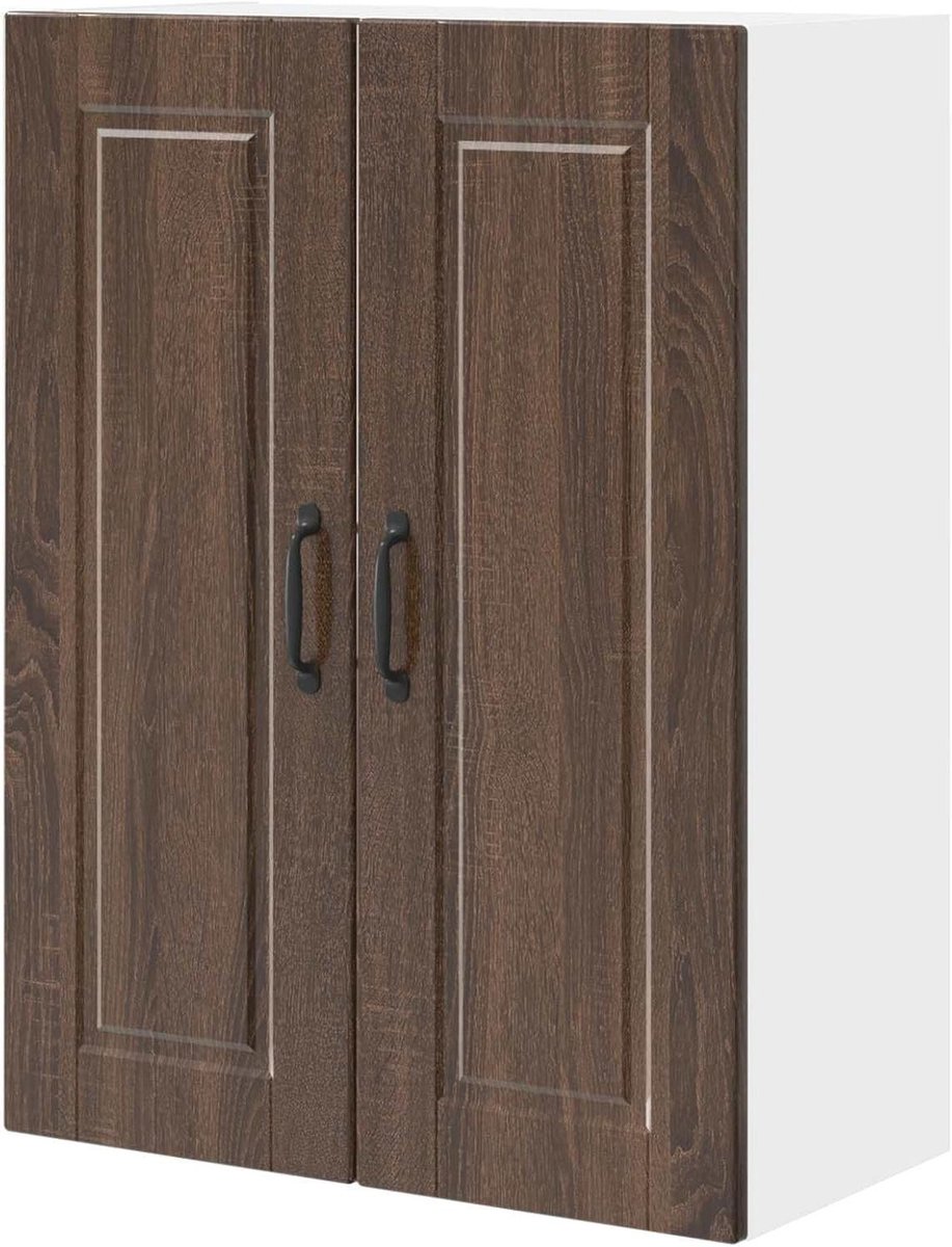 Keukenkast met Planken - Opbergkast Keuken - Keuken Organiseren - Modern Design - 60 x 31 x 80 cm - Bruin