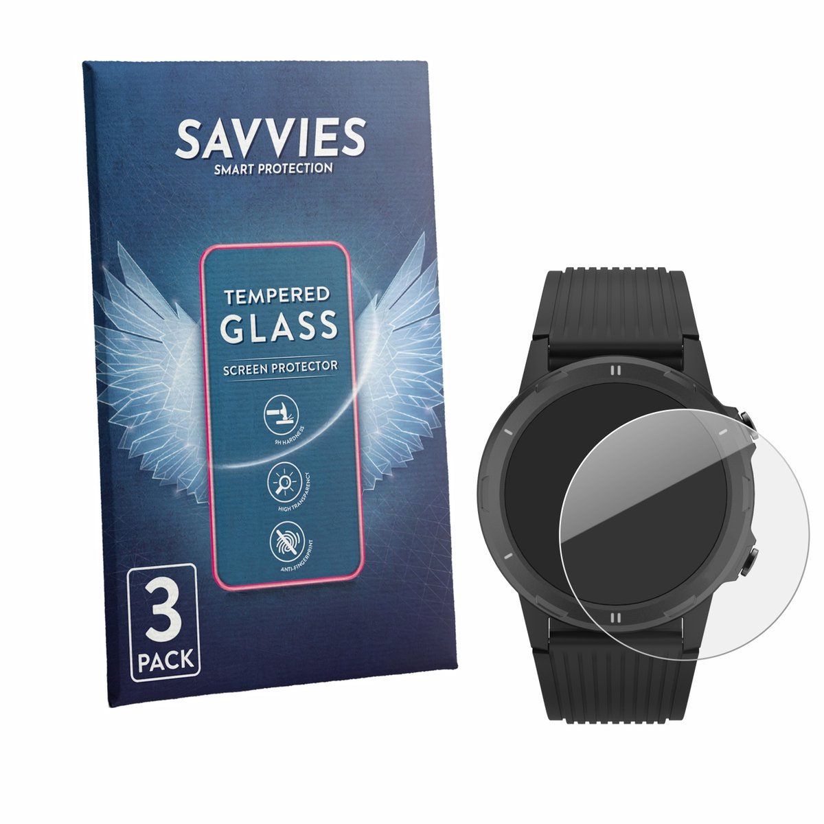 Savvies - Glas Screenprotector voor Denver SW-351 - Gehard Beschermglas 9H 3 Stuks