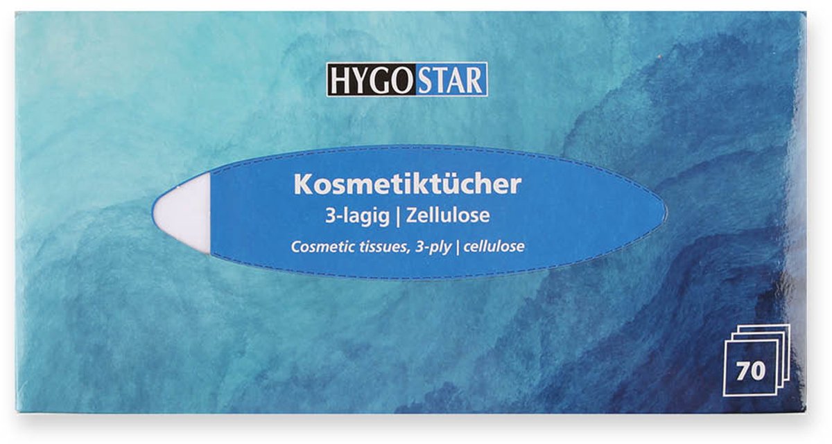 HYGOSTAR Cosmetische Tissues 3-laags Cellulose – 70 Vel