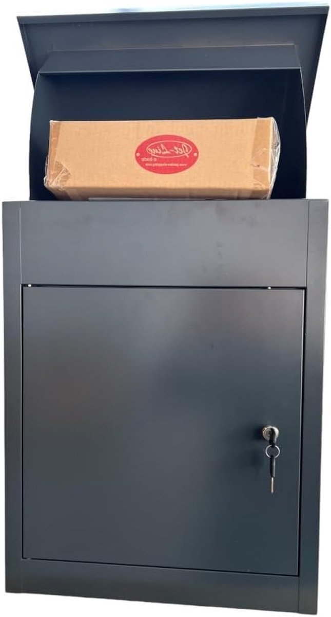 Pakketbrievenbus - Pakketbox brievenbus - Veilig post ontvangen - Terughaalblokkering - 59 x 365 x 455 cm - Antraciet