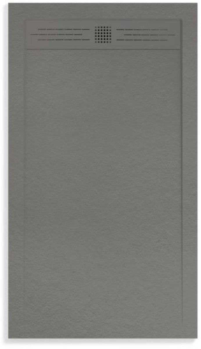ALONI Elite Douchebak – Composiet – Mat Grijs – 120x80x3 cm