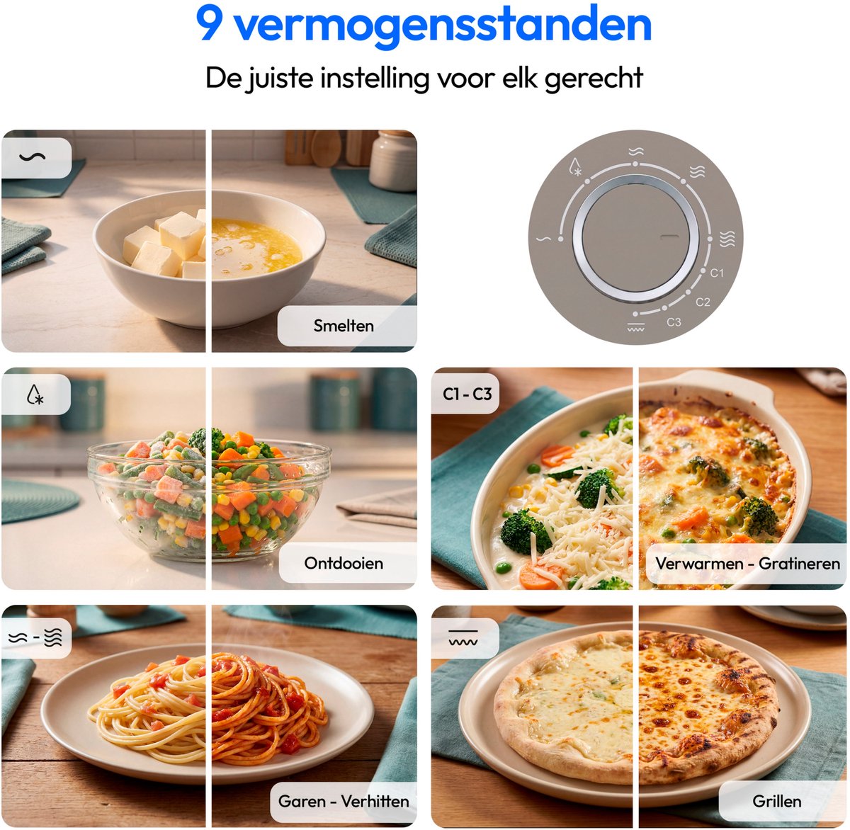 MEDION Retro magnetron met grill - zandbeige thumbnail 4