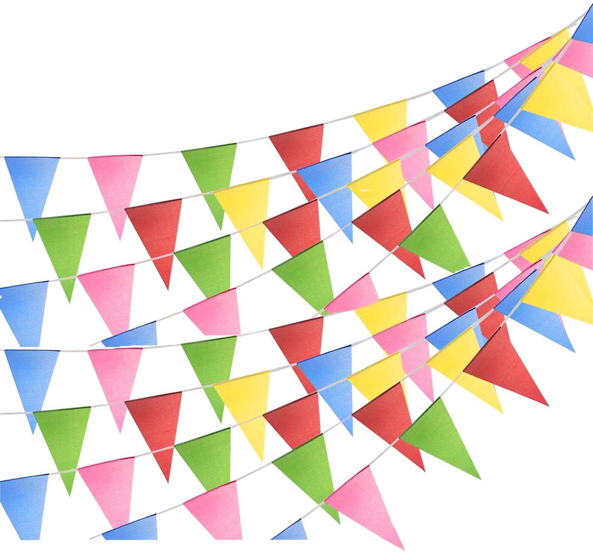 Wimpelslinger, stof, driehoekige banner, banner, vlag voor buiten, 150 (L-100 m)