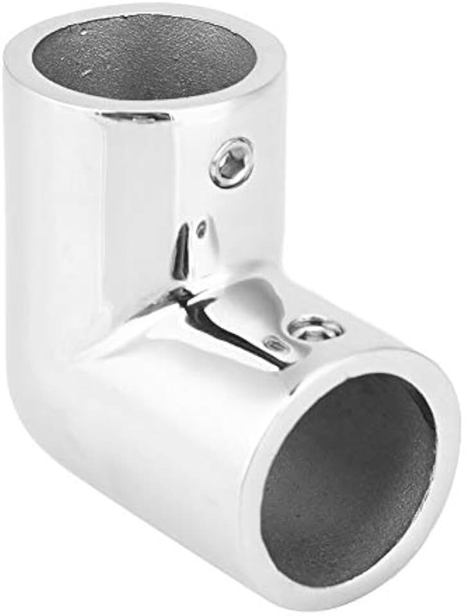 2-weg pijpfitting, 90 graden roestvrij staal 316, corrosiebestendigheid, buisbocht, buiskoppeling, 3 mm dikte, spiegelafwerking, buisadapter, diameter drie, optioneel (25 mm)