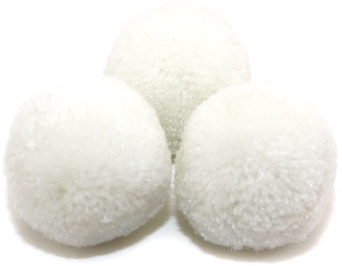 Pompons om te knutselen, 50 stuks, 40 mm, kleurrijke pompons, pompons voor handwerk, pompons ballen voor Pasen, Kerstmis, kleurrijke pompons voor doe-het-zelf knutselen, tafeldecoratie