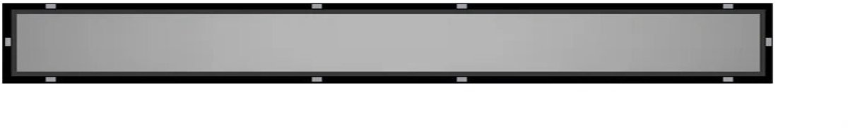 DutchLine - Losse Tegelrooster - RVS – 800x70mm