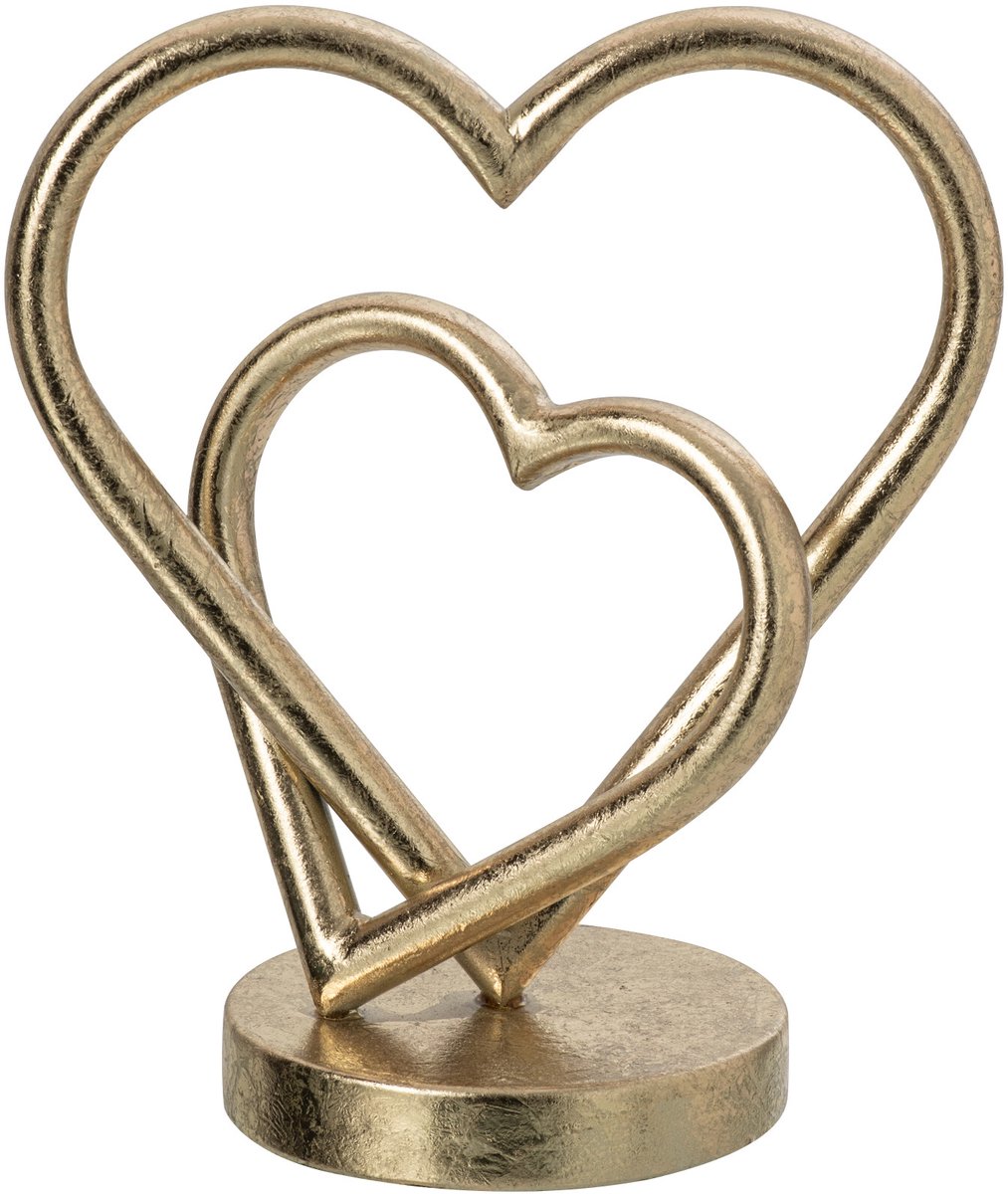 J-Line Hart - metaal - goud