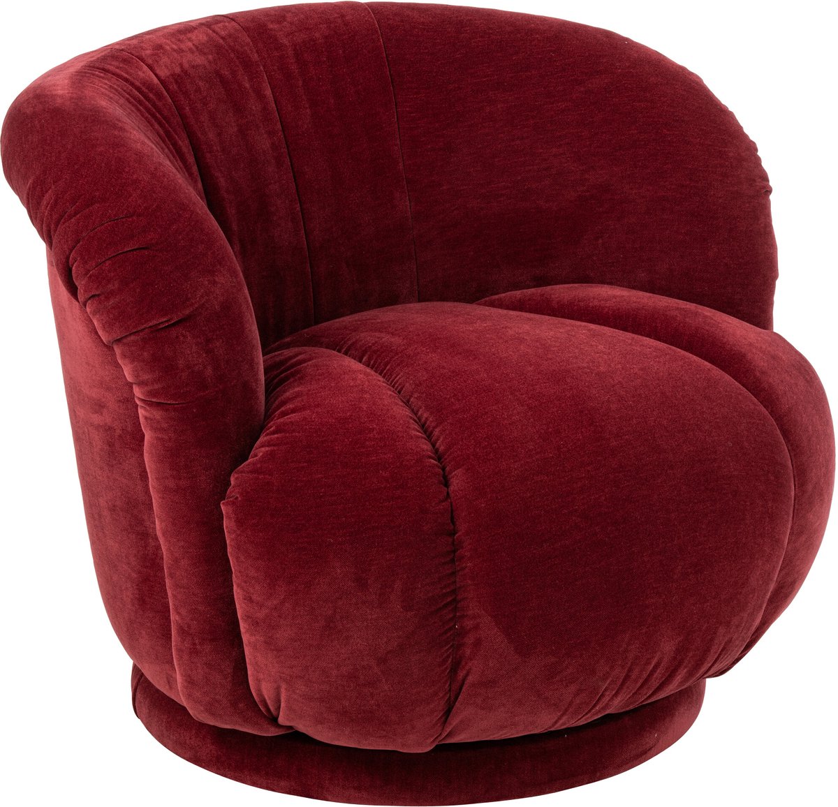 J-Line Draaibare fauteuil - multiplex/stof - bordeaux