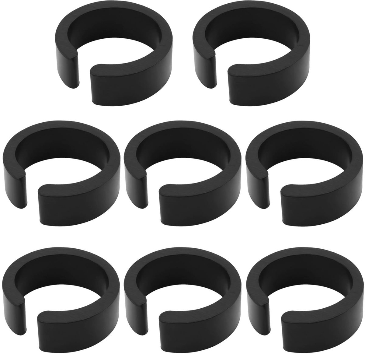 idea 8 STKS 22.2/25.4mm Open Type Rubber Reducer Shim voor 31.8mm Fietsstuur Adapter of Mount Compatibel met Bike Computer Mounts Flessenhouders