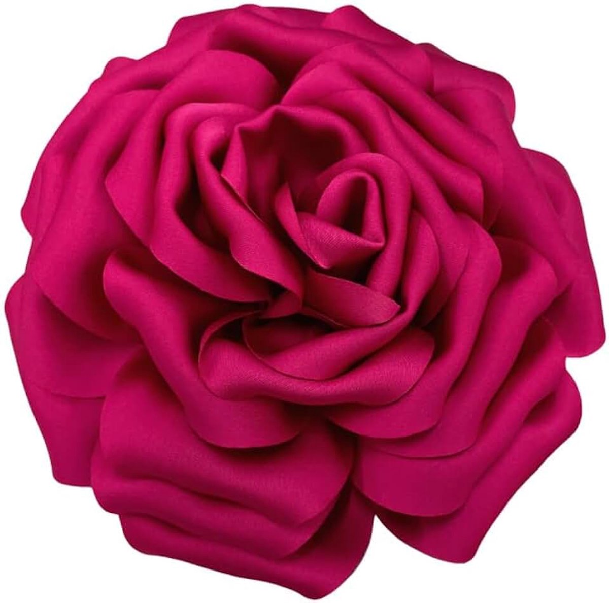 Grote zijden satijnen rozenbroche voor dames - 16 cm luxe stof bloem grote reversspeld, bruiloft feest sieraden cadeau voor jurken, pakken en banketten (veelkleurig)