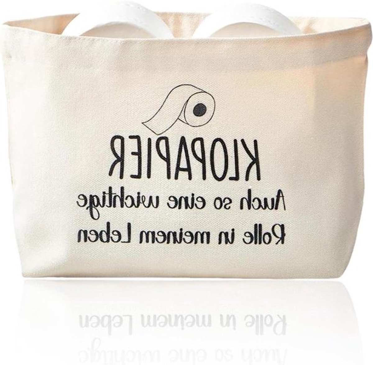 Canvas Toiletpapierhouder Grappig Patroon Tekst Toiletrol Opslag Badkamerdecoratie