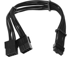 Grafische kaart verlengkabel - Connector - 18AWG 30cm - Compatibel met RTX 30 Serie - RTX 3060/3070/3080 - Zwart.
