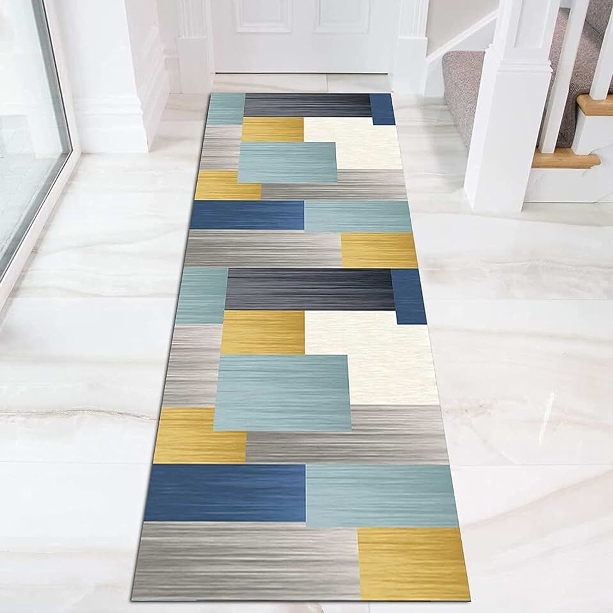 Antislip tapijt Meerkleurig ontwerp is zeer geschikt voor woonkamer, slaapkamer, gangdecoratie, gemakkelijk schoon te maken,180CM*240CM