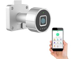 ELinkSmart Ladeslot voor Kantoor Archivering Huismeubilair Keuken Kast - 32mm Bureau Lade Grendel met Vingerafdruk Bluetooth APP Kinderveiligheid