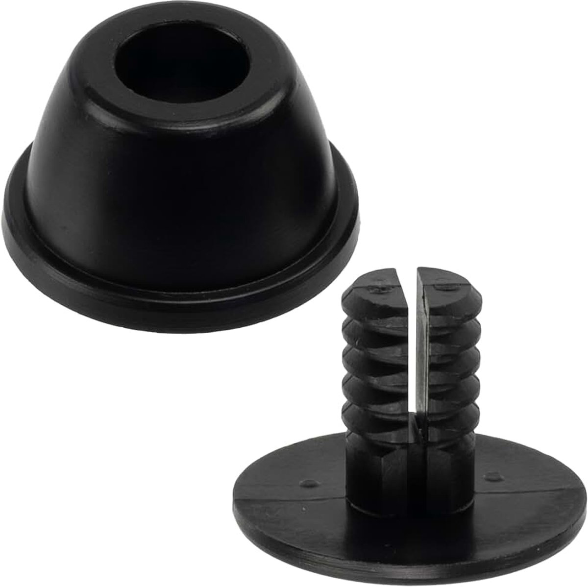 - Set van 24 vervangende voetkussentjes met noppen voor bagagekoffers tas Ø20 mm - kleur zwart - van kunststof