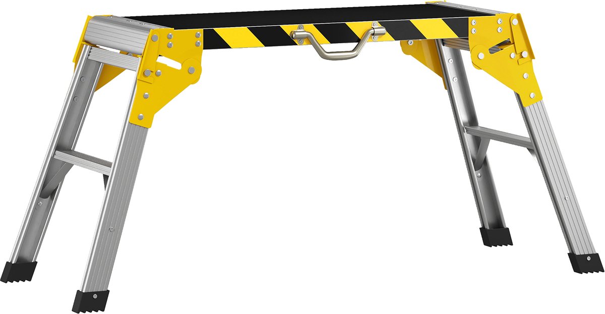 HOMCOM Werkbank - Aluminiumlegering - 110 x 32 x 50 cm - Zwart
