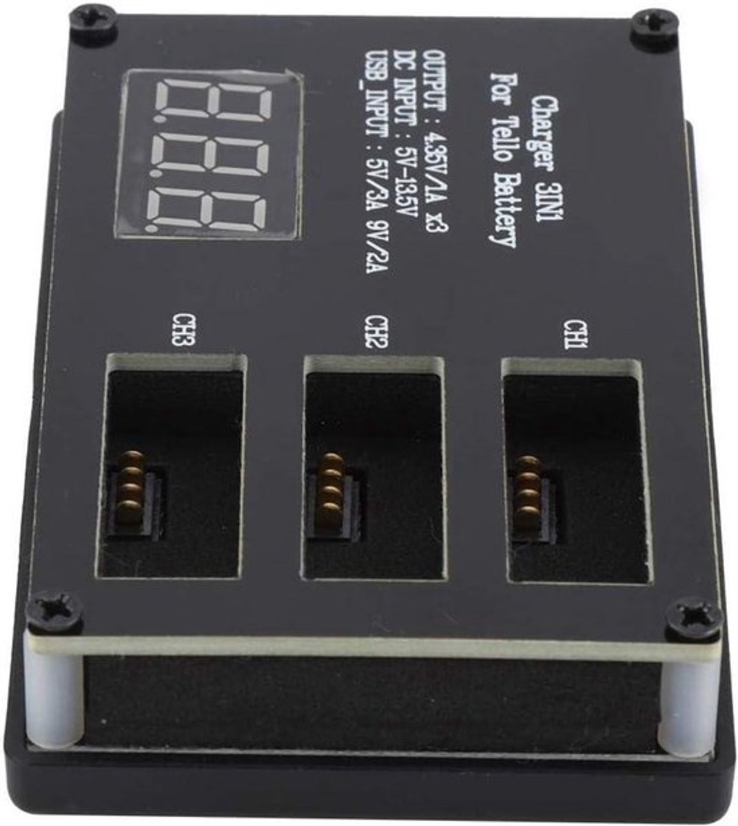 - Drone Oplader - Multi-batterij - Draagbaar - Intelligente Oplaadhub - Huishoudster - Geschikt voor Drones - 3-in-1 Oplaadhub - Wit