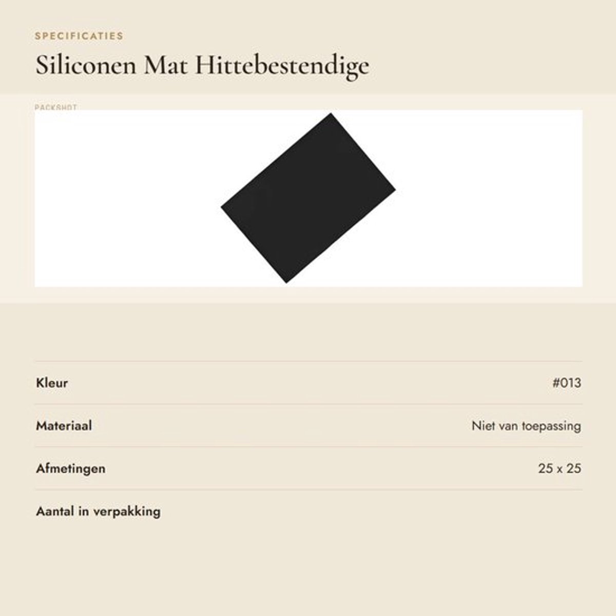 Siliconen Mat 25x25cm Hittebestendig - Isolatiebeschermer - Multifunctioneel Gebruik - Gemakkelijk Schoon te Maken - Bescherming tegen Vlekken - Tot 250℃ Hittebescherming - Warmte-isolatiemat