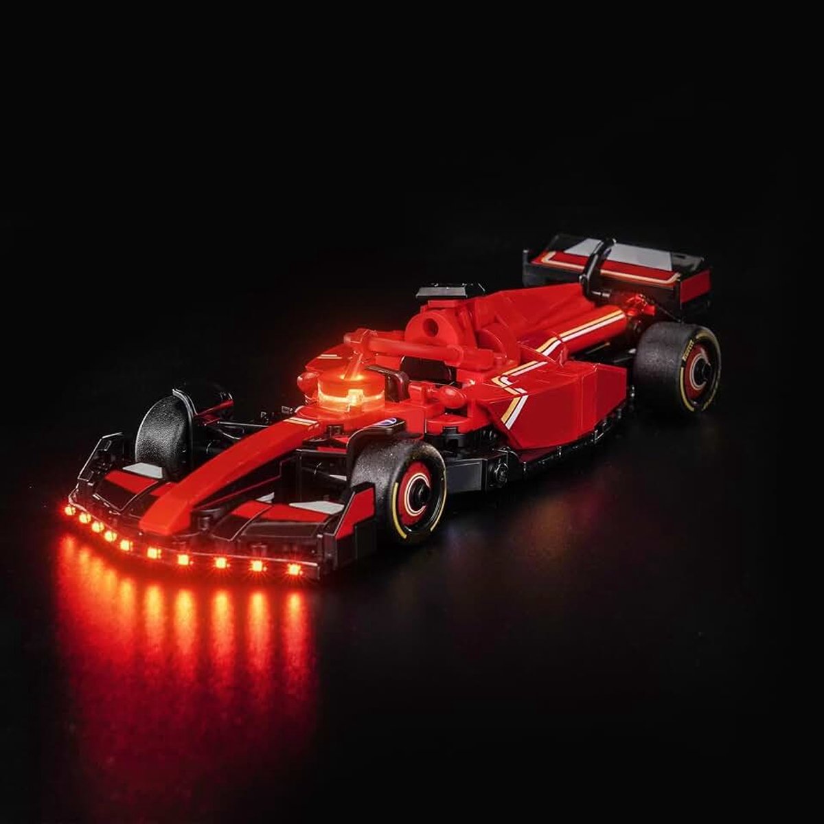 Updateversie compatibel met Lego 77242 Ferrari SF-24 F1 Race Car (geen model), decoratief verlichtingsset compatibel met Lego Ferrari SF-24 F1 Race Car 77242 Speelgoed