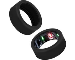 2 stuks siliconen hoesjes - Flexibele zwarte hoesjes - Oura Ring Gen 3 beschermhoes - Geschikt voor maat M (11/12/13)