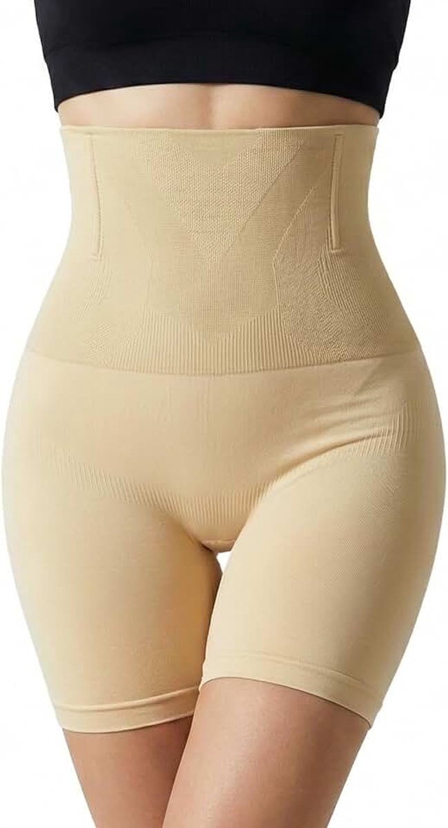 Buikweg-onderbroek voor Dames, Naadloos Onzichtbaar Figuurvormende Shapewear, Hoge Taille Figuurcorrigerende Onderbroek, Bodyshaper voor Werk Bruiloft Uitgaan Feesten