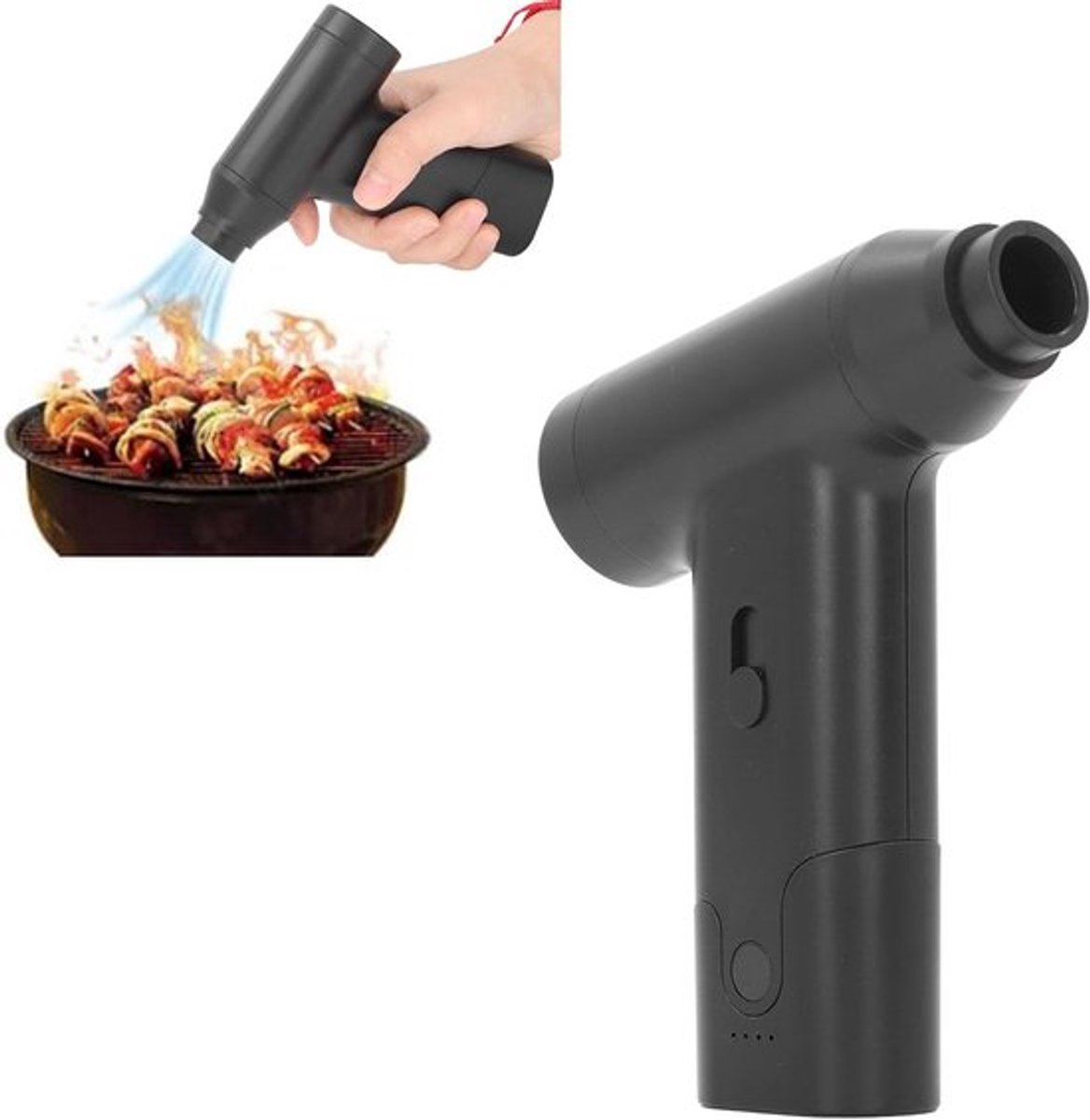 Draagbare Turbo Jet Ventilator, Oplaadbare Mini Luchtblazer voor Auto, Huis en Buitenshuis, Ideaal voor Toetsenbord- en Campingreiniging, 130.000 RPM