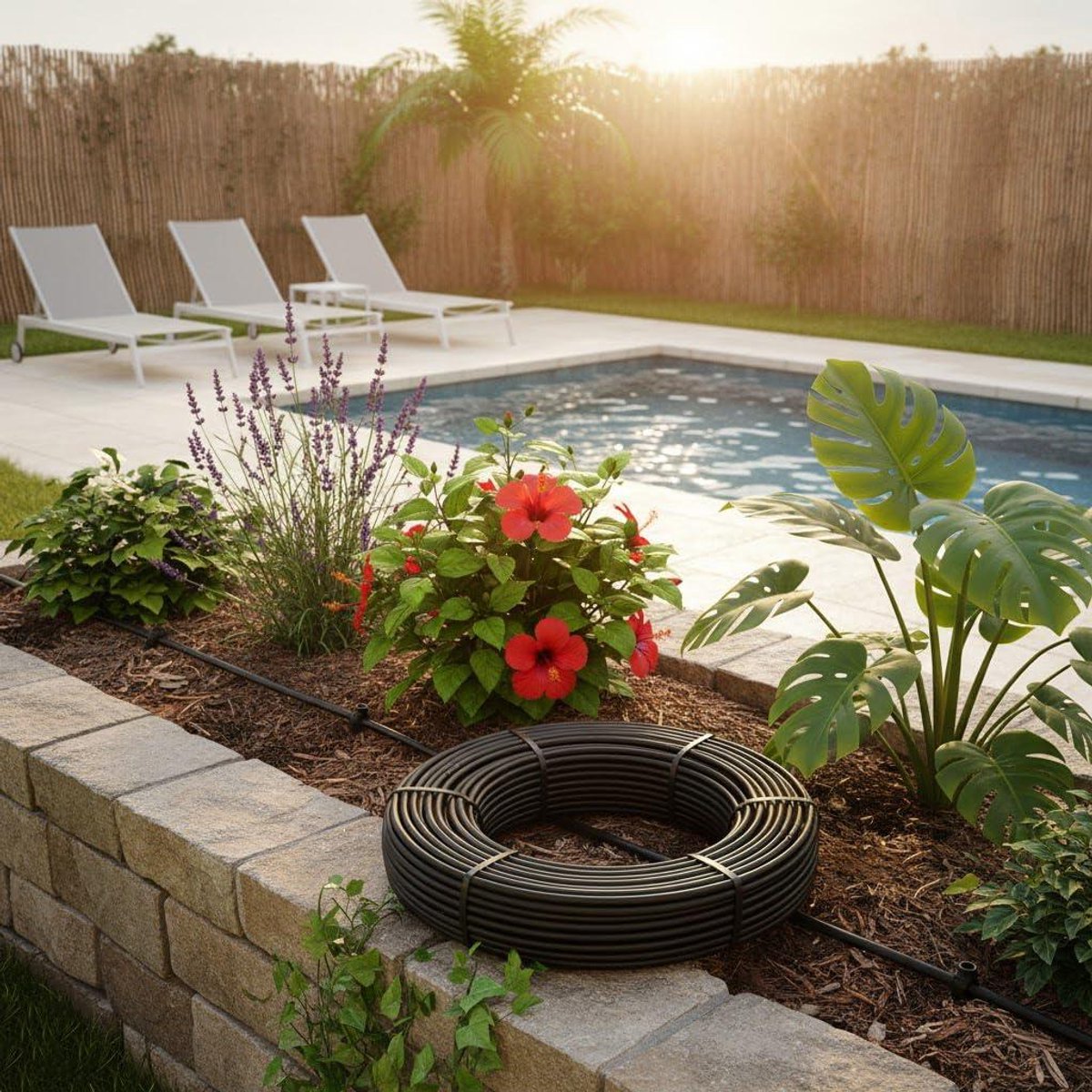 Druppelbuis - Irriatie slang - Planten water geven - Druppels per 33cm - 100 meter - Zwart