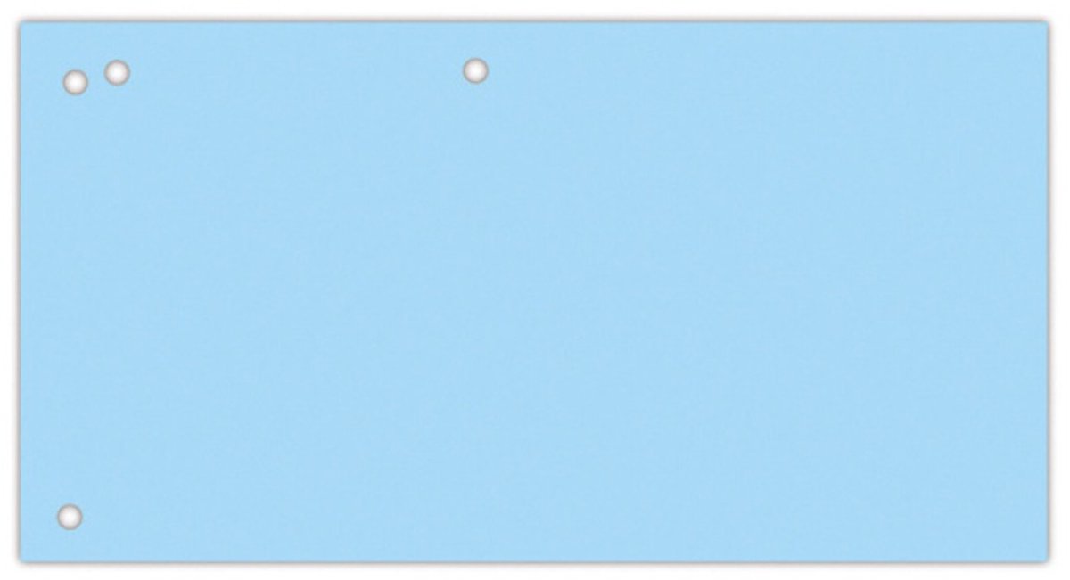 OFFICE products verdeelstroken | 240 x 105 mm | pak van 100 stuks | blauw