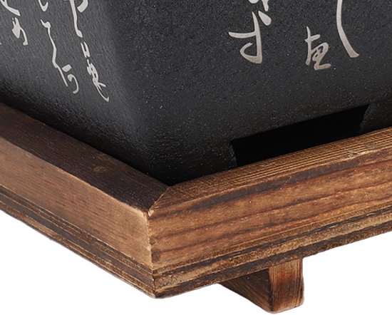 Houtskoolgrill - Hibachi Grill Yakitori - Buiten Koken - Gelijkmatige Warmte - 26 x 15 x 14 cm - Zwart — afbeelding 5