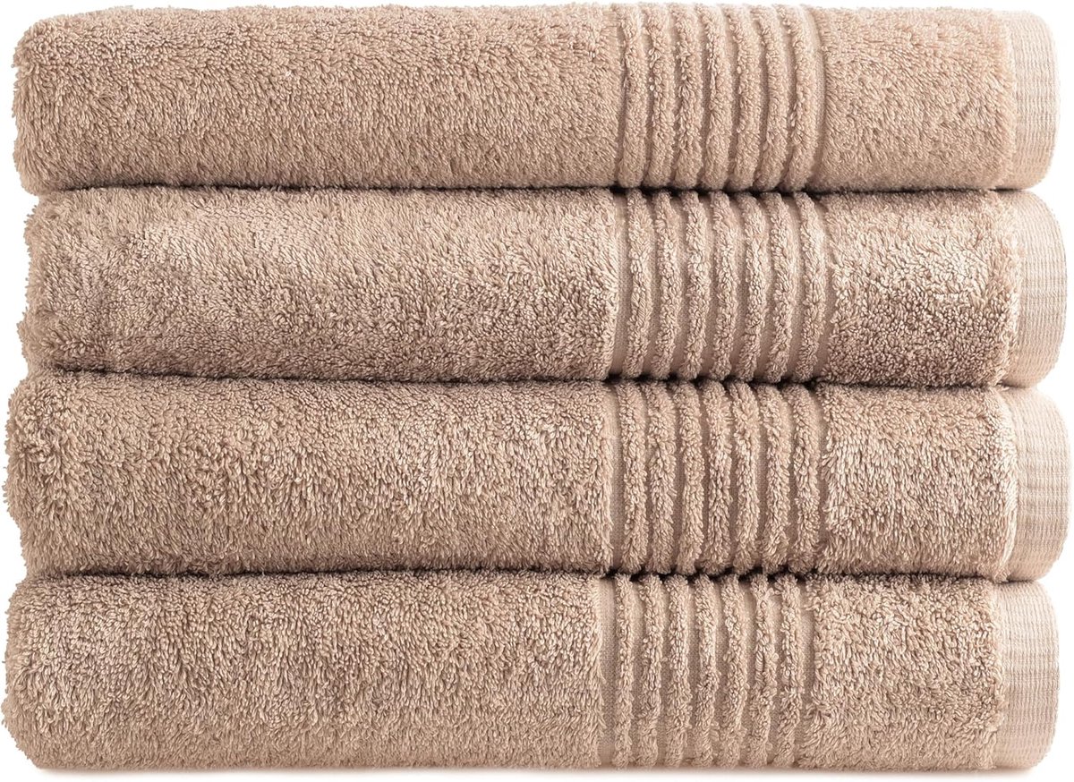 Badhanddoeken set 70 x 140 cm - 100% katoen - Oeko-Tex gecertificeerd - zacht en absorberend - SnelShoppen