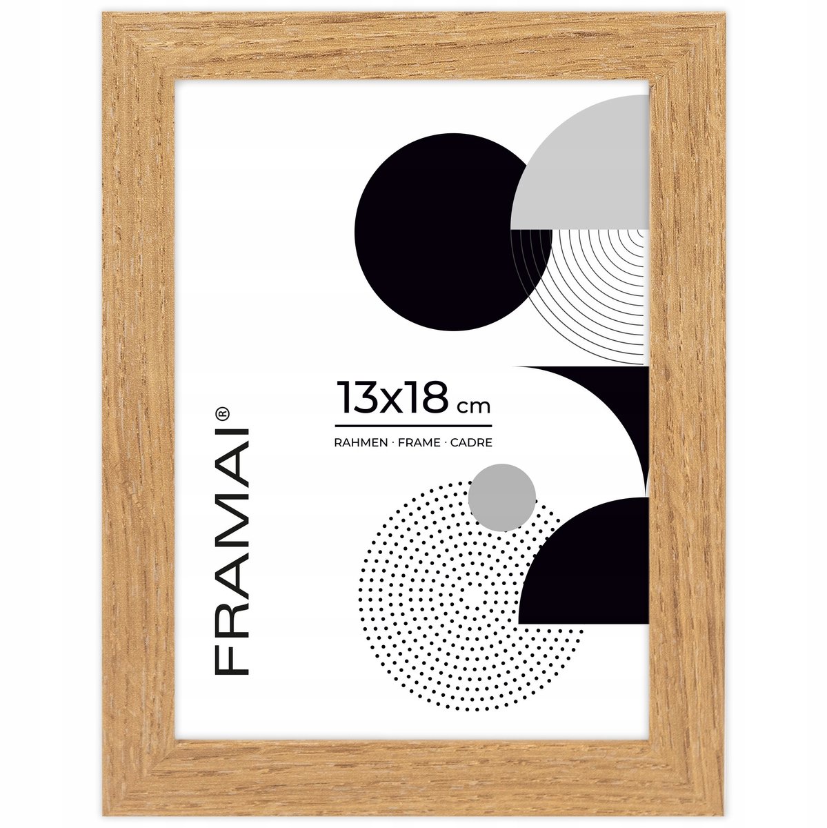 MDF Fotolijst 13x18 cm Eikenlook - Staand of Hangend