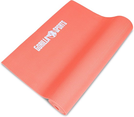 Yogamat PVC 180 x 60 x 0,5 cm - Koraalrood van Yogamat — afbeelding 2